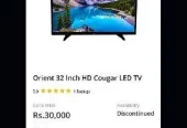 Orient Led 32 inch cougar 10 out of 10 condition