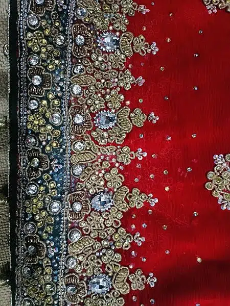 Red bridal lahnaga for sale.