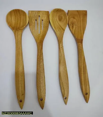 4PC Wooden Spatula Wooden Spoon