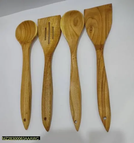 4PC Wooden Spatula Wooden Spoon