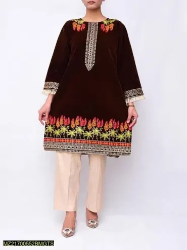 velvet embroidered 2 piece from sindh