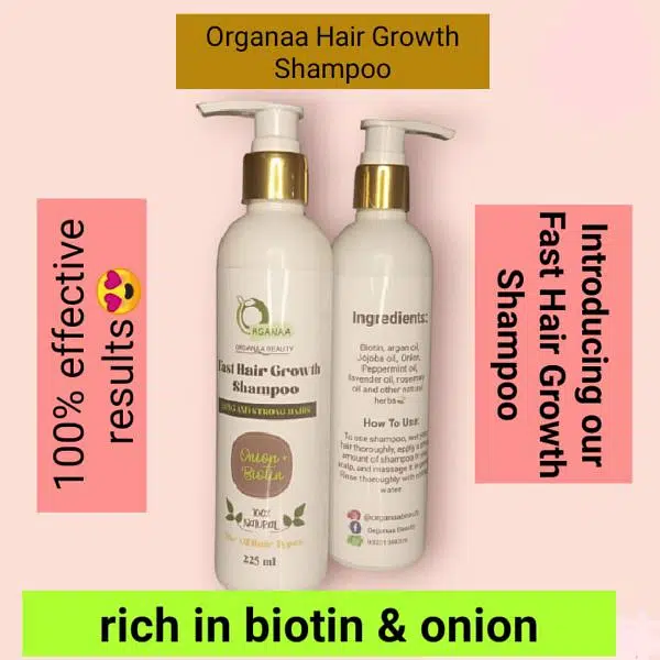 Organaa Beauty Hair Growth and Anti Hairfall Oil, Serum and Shampoo