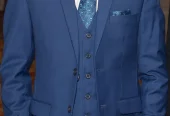Emerald Blue 3 Piece Medium Size Complete Valima Suit Fresh Condition