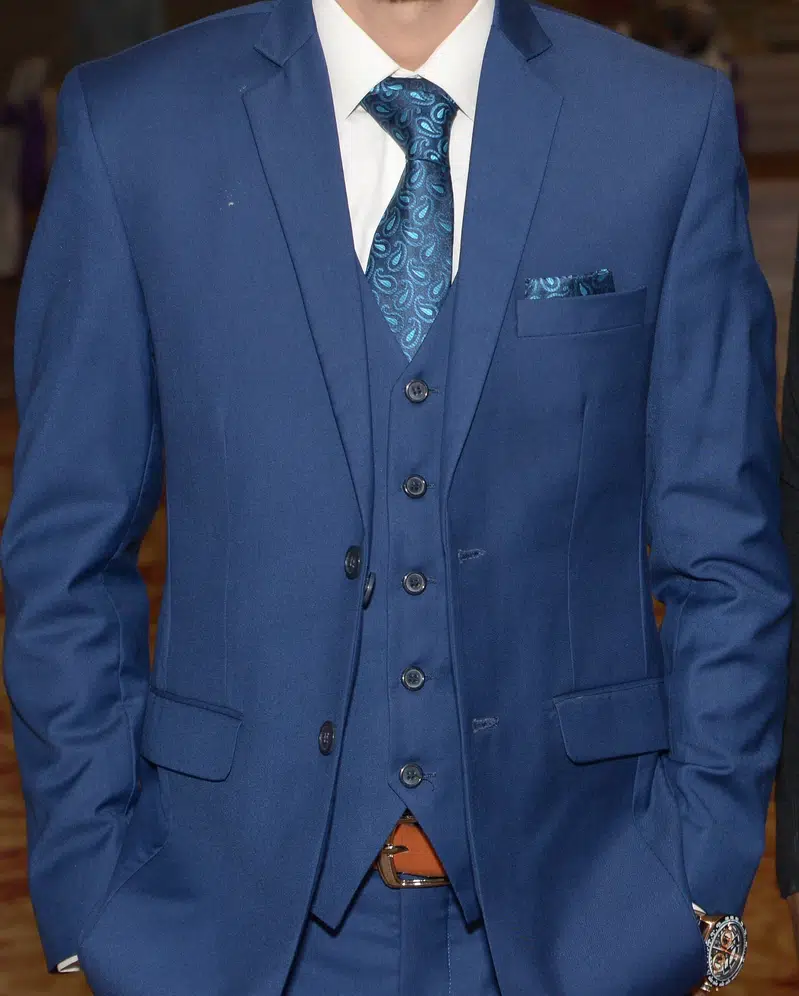 Emerald Blue 3 Piece Medium Size Complete Valima Suit Fresh Condition