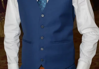 Emerald Blue 3 Piece Medium Size Complete Valima Suit Fresh Condition