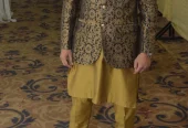 Mesuri Prince Coat Medium Size and Khussa For Wedding. Condition New