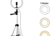 16cm selfie ring light with 7 feet tripod stand.