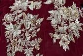 velvet fancy suit jewellery work