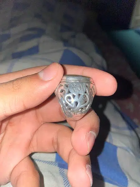 Sulemani Aqeeq with Silver Ring (Iran Imported)