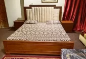 woooden bed /matt polish bed/dressing