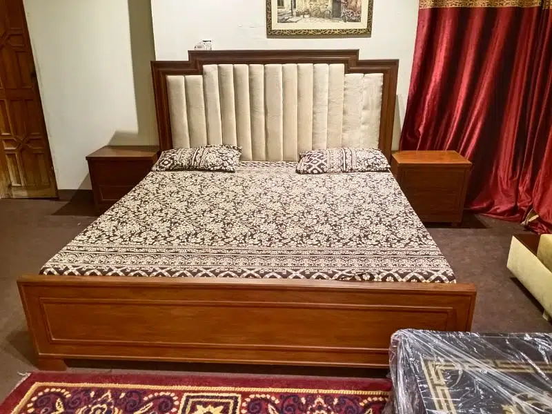 woooden bed /matt polish bed/dressing