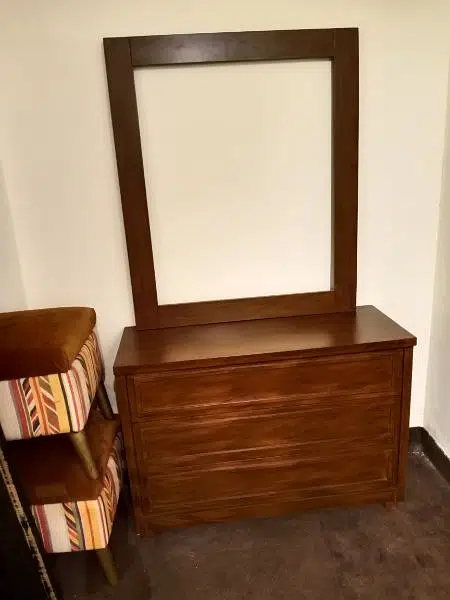 woooden bed /matt polish bed/dressing