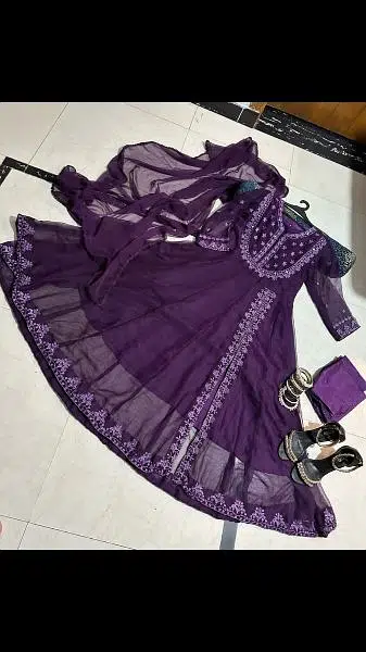 mirror embroidy maxi