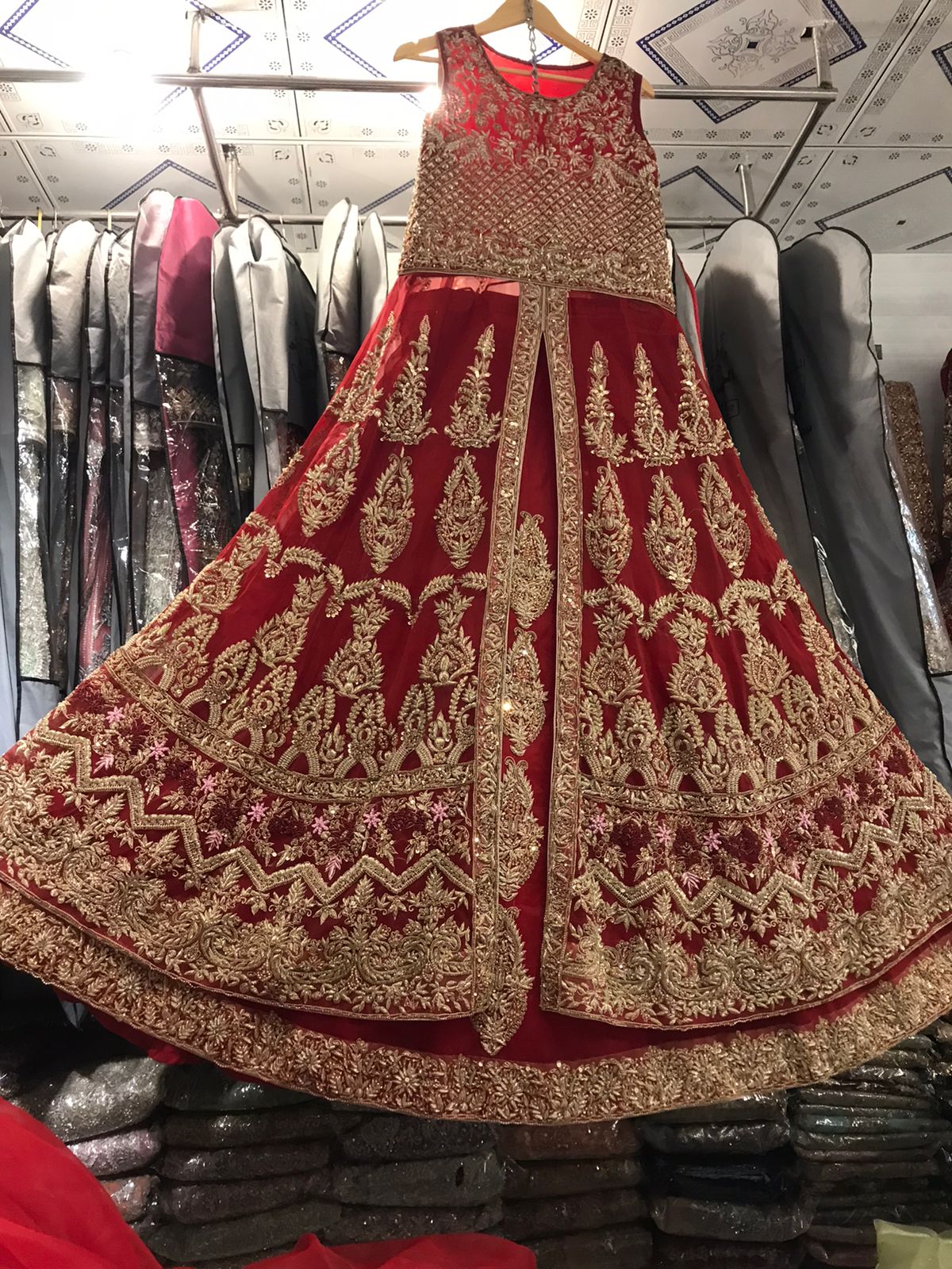 open maxi bridal dress