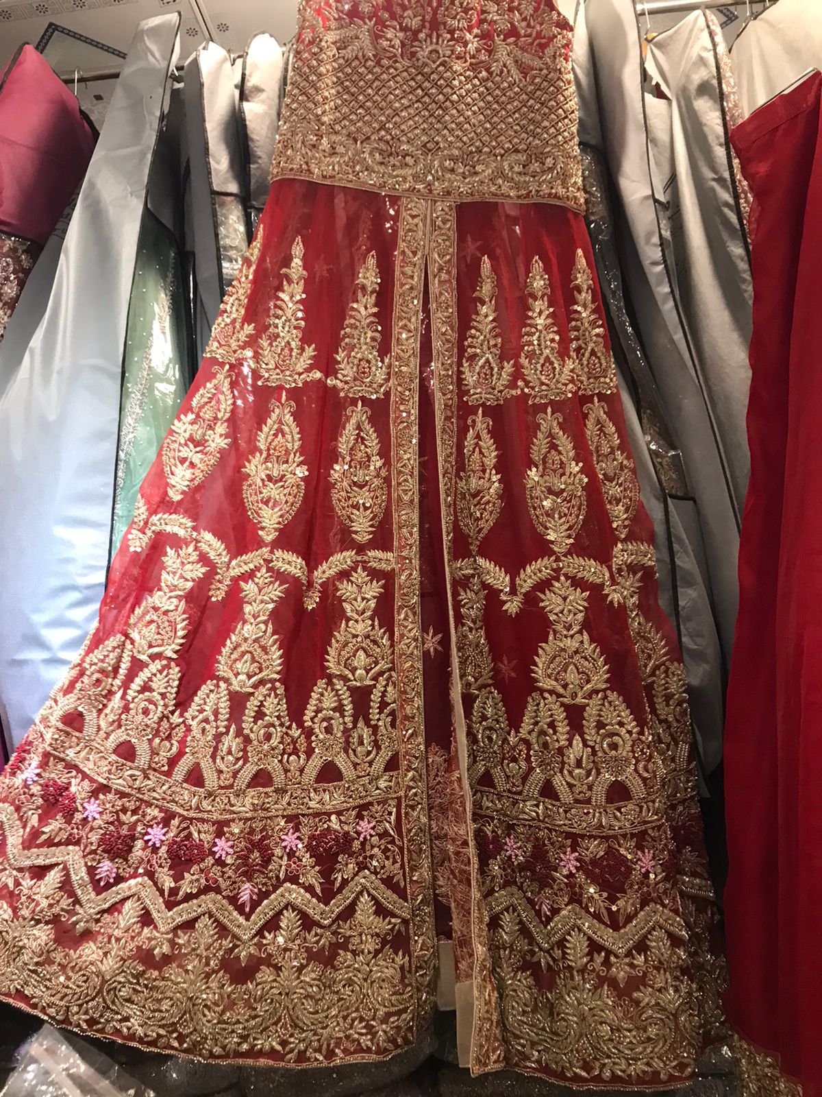 open maxi bridal dress