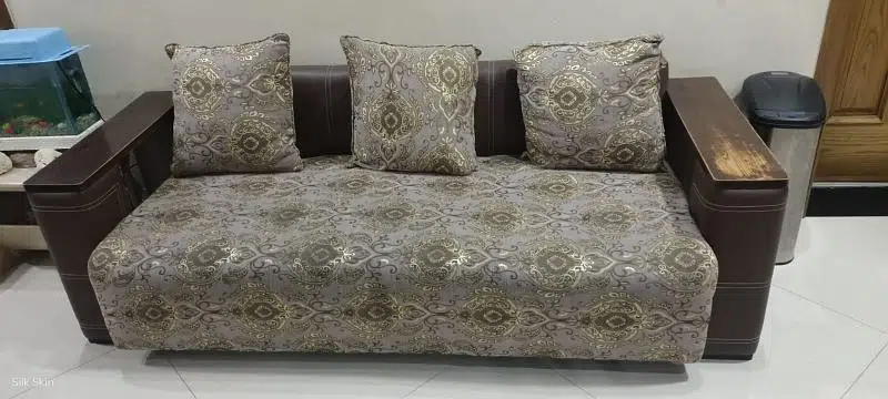 Original ikea designer solid wooden sofa set 1+1 3+3