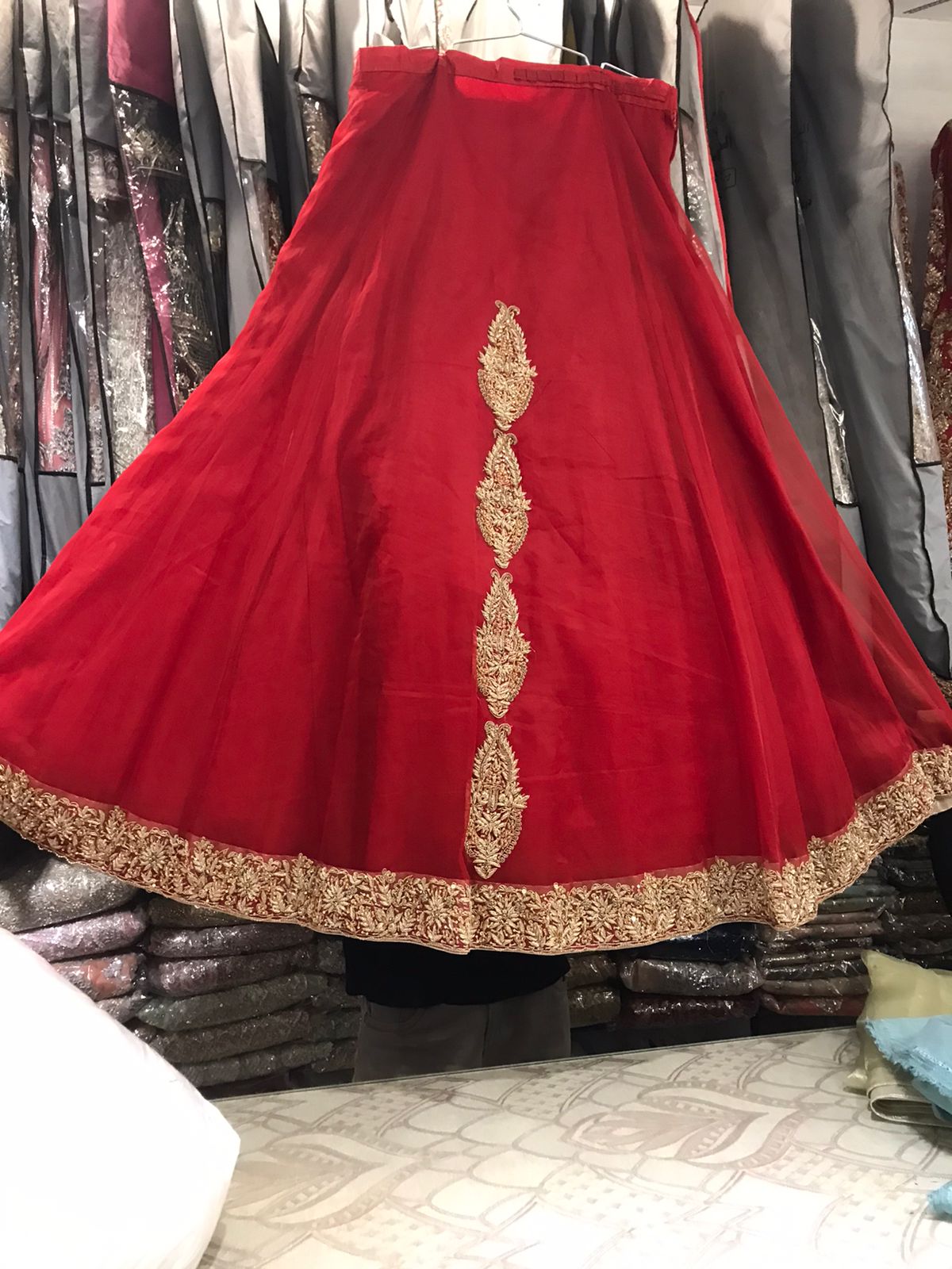 open maxi bridal dress