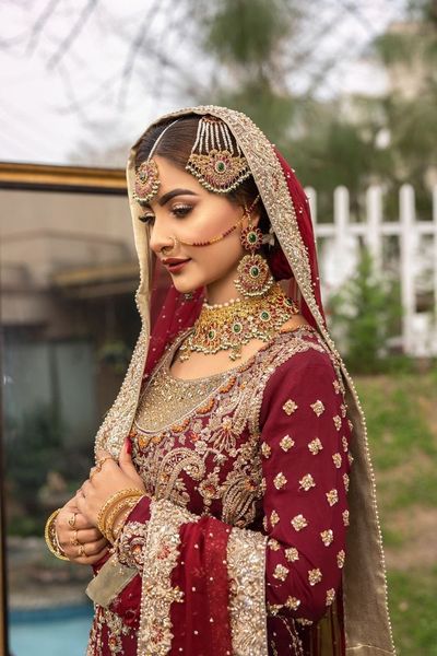 Bridal dress long shirt with farshi lehnga