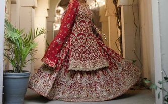 Tila gotta handwork bridal dress