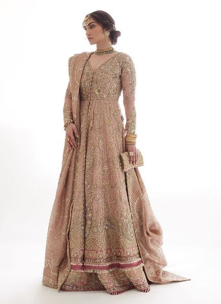 zari zardozi work walima dress
