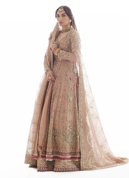 zari zardozi work walima dress