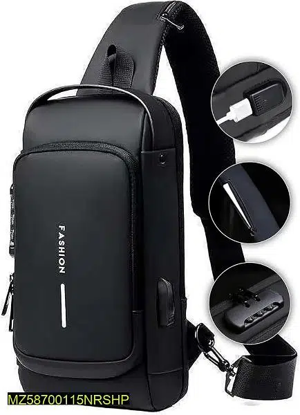 Anti Theft Crossbody Chest Backpack