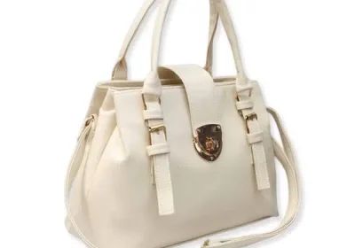 Stylish tote Bag with top handle and long starp