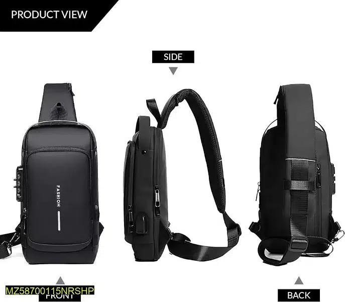 Anti Theft Crossbody Chest Backpack