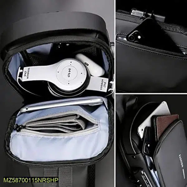 Anti Theft Crossbody Chest Backpack