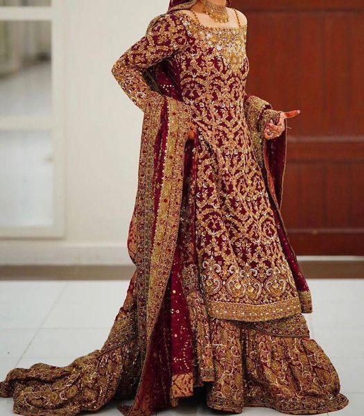 Bridal dress with beautiful work
