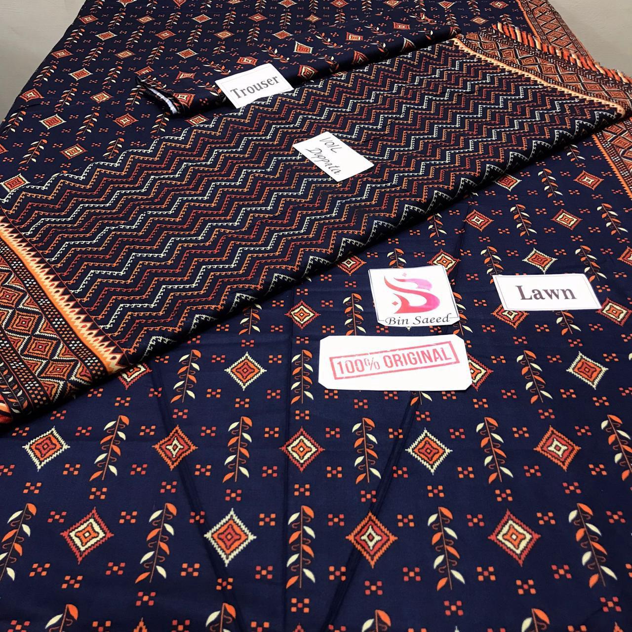 Bin saeed lawn collection