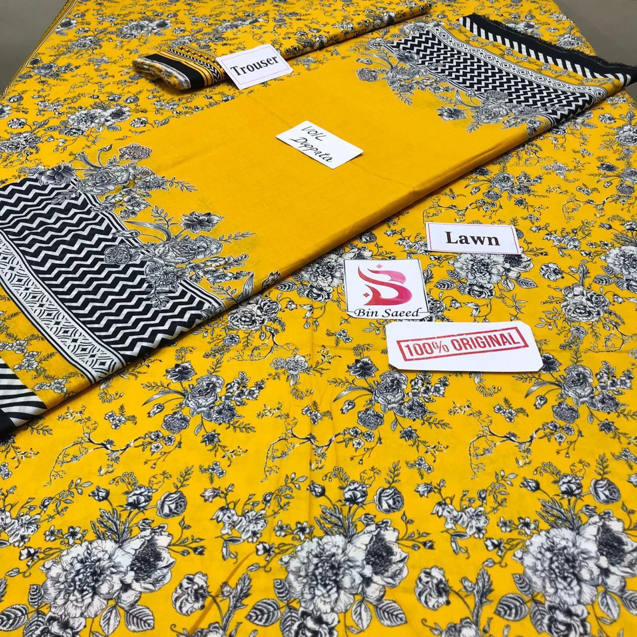 Bin saeed lawn collection