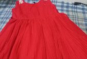 Red party frock