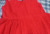 Red party frock