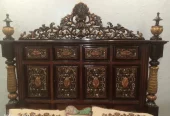 pure wooden bed + side tables / best condition