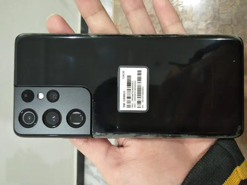 SAMSUNG S21 ULTRA 12 128 SNAPDRAGON NON PTA BLACK
