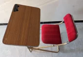 Foldable study table with chair