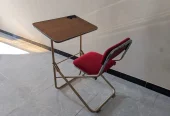 Foldable study table with chair