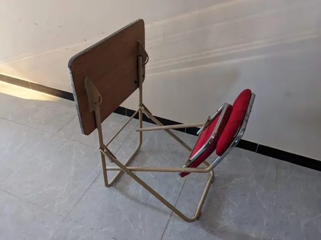 Foldable study table with chair