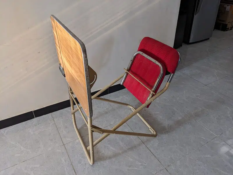 Foldable study table with chair
