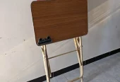 Foldable study table with chair