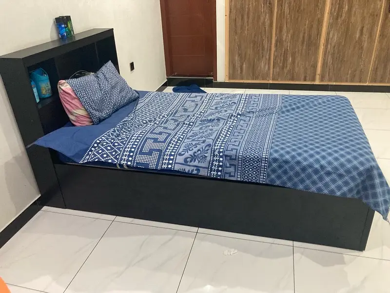 single bed black color with 3 drawers