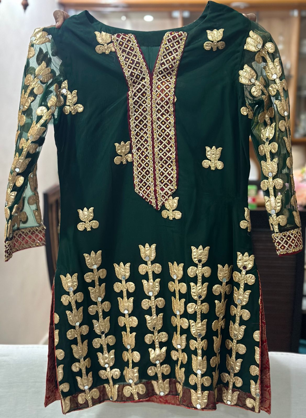 Beautiful Gota Mehendi dress