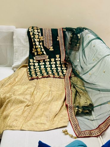 Beautiful Gota Mehendi dress